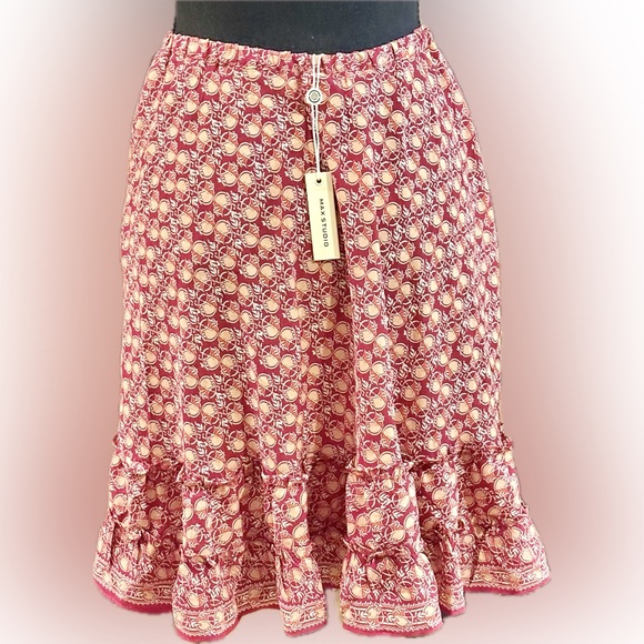 Max Studio Patterned Skirt Size Small NEW!! - Picture 3 of 8